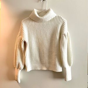 NO BOUNDARIES Cream Turtleneck Sweater